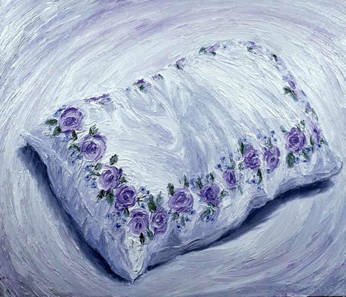 Pillow (1993), oil on panel, 24x30 inches