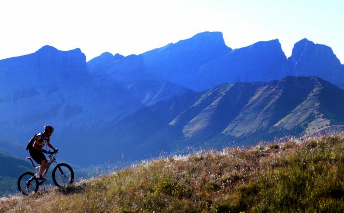 Mountain Biker, Skogan Pass, Alberta - Dave Williams